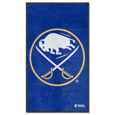 Fan Mats  LLC Buffalo Sabres 3x5 Logo Mat Portrait Blue