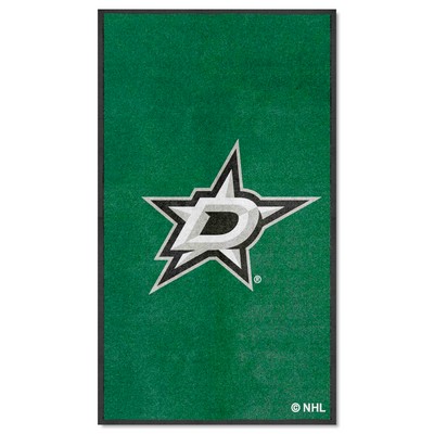 Fan Mats  LLC Dallas Stars 3x5 Logo Mat Portrait Green