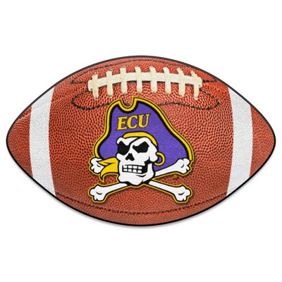 Fan Mats  LLC East Carolina Pirates Football Mat Brown