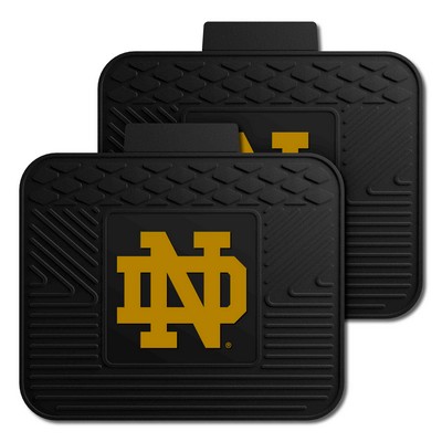 Fan Mats  LLC Notre Dame Fighting Irish 2 Utility Mats Black