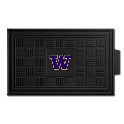 Fan Mats  LLC Washington Huskies Medallion Door Mat Black