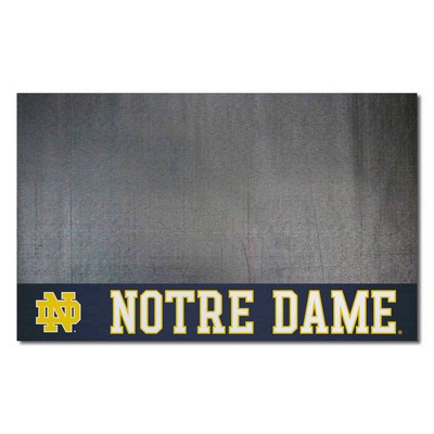 Fan Mats  LLC Notre Dame Fighting Irish Grill Mat Navy