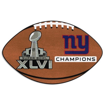 Fan Mats  LLC New York Giants Football Mat Brown