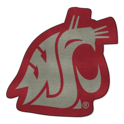 Fan Mats  LLC Washington State Cougars Mascot Rug Red