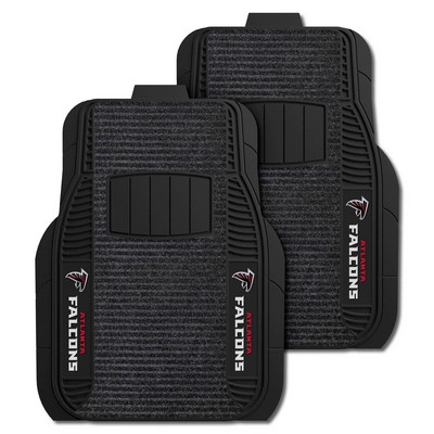 Fan Mats  LLC Atlanta Falcons 2-pc Deluxe Car Mat Set Black