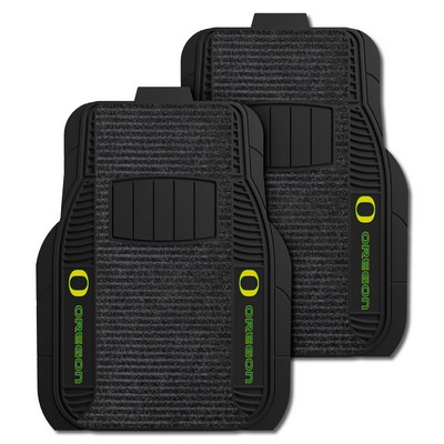 Fan Mats  LLC Oregon Ducks 2-pc Deluxe Car Mat Set Black