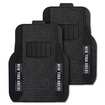 Fan Mats  LLC New York Knicks 2-pc Deluxe Car Mat Set Black