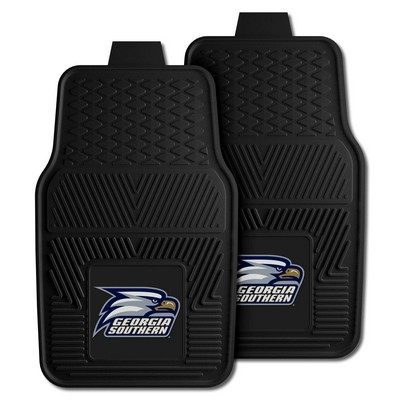 Fan Mats  LLC Georgia Southern Eagles 2-pc Vinyl Car Mat Set Black