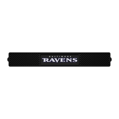 Fan Mats  LLC Baltimore Ravens Drink Mat Black