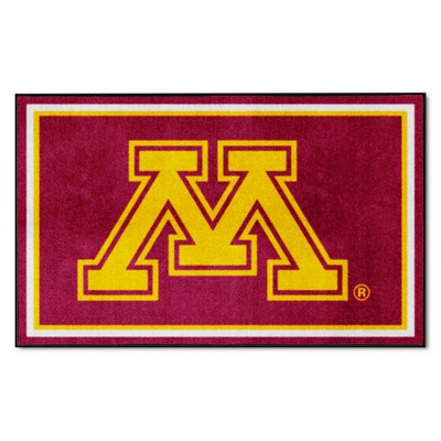 Fan Mats  LLC Minnesota Golden Gophers 4x6 Rug Maroon