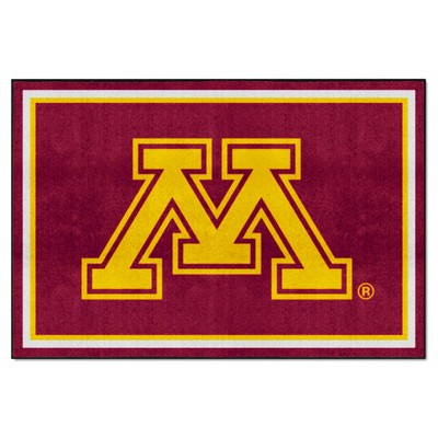 Fan Mats  LLC Minnesota Golden Gophers 5x8 Rug Maroon