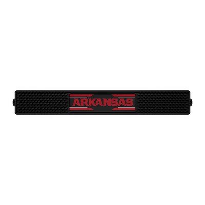 Fan Mats  LLC Arkansas Razorbacks Drink Mat Black