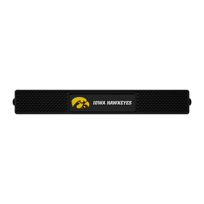 Fan Mats  LLC Iowa Hawkeyes Drink Mat Black