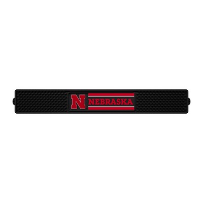 Fan Mats  LLC Nebraska Cornhuskers Drink Mat Black