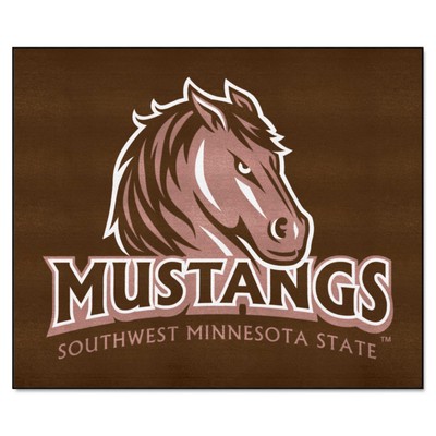 Fan Mats  LLC Southwest Minnesota State Mustangs Tailgater Mat Black