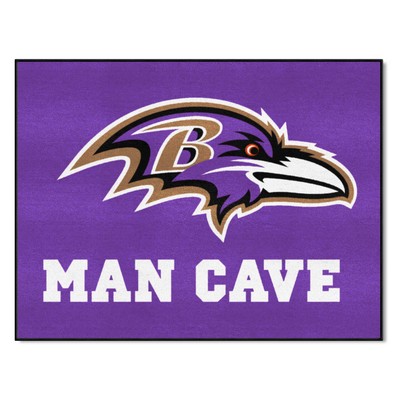 Fan Mats  LLC Baltimore Ravens All-Star Mat Man Cave Purple