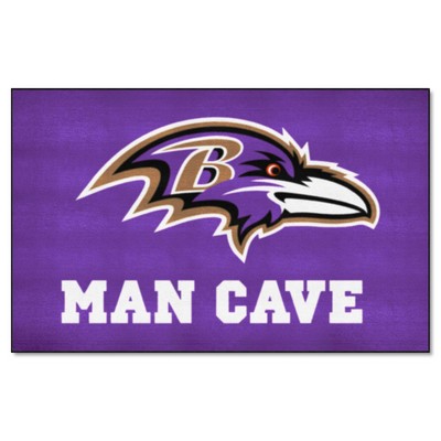 Fan Mats  LLC Baltimore Ravens Ulti-Mat Man Cave Purple