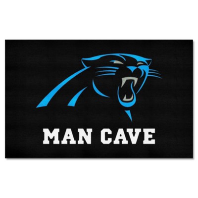 Fan Mats  LLC Carolina Panthers Ulti-Mat Man Cave Black