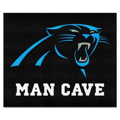 Fan Mats  LLC Carolina Panthers Tailgater Mat Man Cave Black