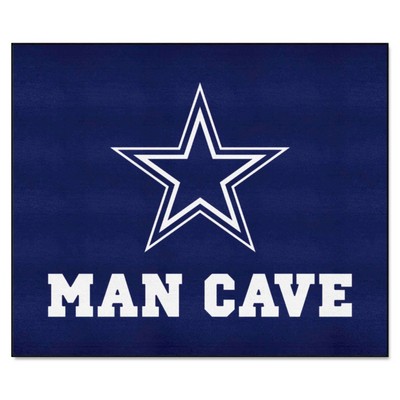Fan Mats  LLC Dallas Cowboys Tailgater Mat Man Cave Navy