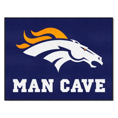 Fan Mats  LLC Denver Broncos All-Star Mat Man Cave Navy