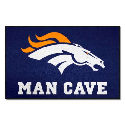 Fan Mats  LLC Denver Broncos Starter Mat Man Cave Navy