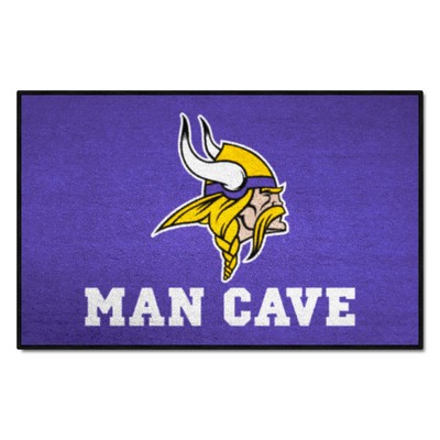Fan Mats  LLC Minnesota Vikings Starter Mat Man Cave Purple