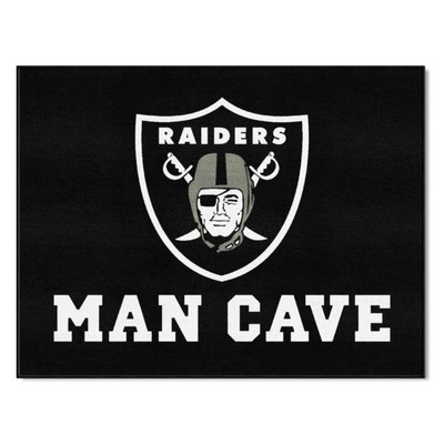 Fan Mats  LLC Las Vegas Raiders All-Star Mat Man Cave Black