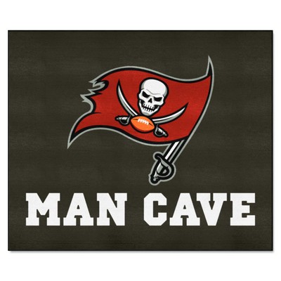 Fan Mats  LLC Tampa Bay Buccaneers Tailgater Mat Man Cave Gray