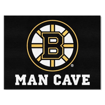 Fan Mats  LLC Boston Bruins All-Star Mat Man Cave Black