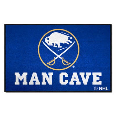 Fan Mats  LLC Buffalo Sabres Starter Mat Man Cave Navy