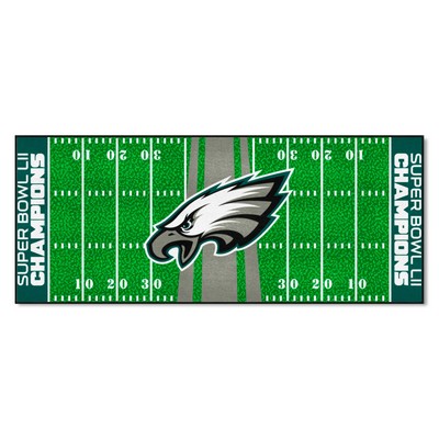 Fan Mats  LLC Philadelphia Eagles Football Field Runner Green