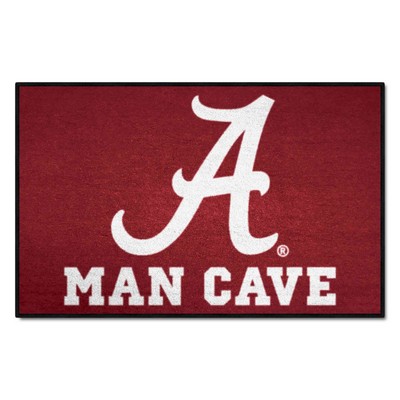 Fan Mats  LLC Alabama Crimson Tide Starter Mat Man Cave Red