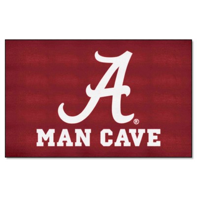 Fan Mats  LLC Alabama Crimson Tide Ulti-Mat Man Cave Red