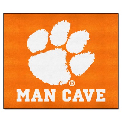 Fan Mats  LLC Clemson Tigers Tailgater Mat Man Cave Orange