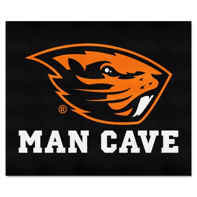 Fan Mats  LLC Oregon State Beavers Tailgater Mat Man Cave Black