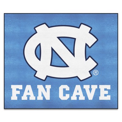 Fan Mats  LLC North Carolina Tar Heels Tailgater Mat Fan Cave Blue