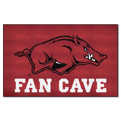 Fan Mats  LLC Arkansas Razorbacks Ulti-Mat Man Cave Maroon
