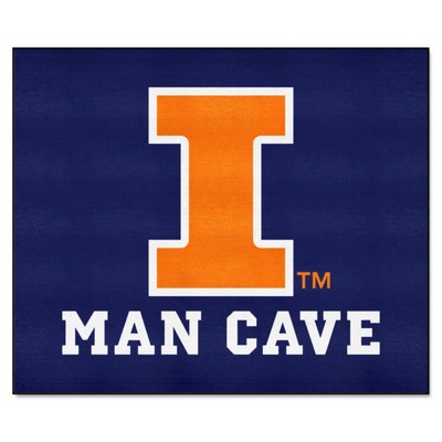 Fan Mats  LLC Illinois Illini Tailgater Mat Man Cave Blue