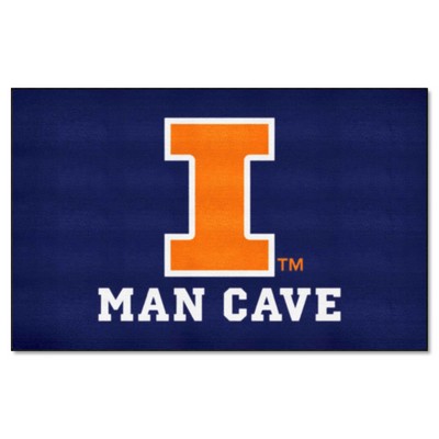 Fan Mats  LLC Illinois Illini Ulti-Mat Man Cave Blue