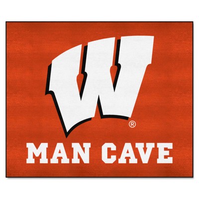 Fan Mats  LLC Wisconsin Badgers Tailgater Mat Man Cave Red