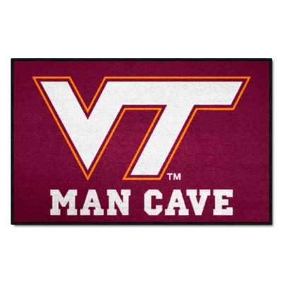 Fan Mats  LLC Virginia Tech Hokies Starter Mat Man Cave Maroon
