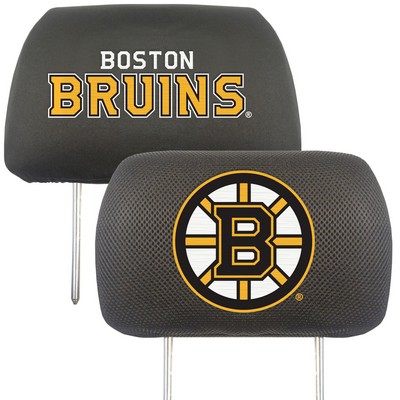 Fan Mats  LLC Boston Bruins Head Rest Cover Black
