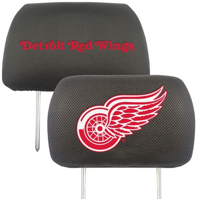 Fan Mats  LLC Detroit Red Wings Head Rest Cover Black