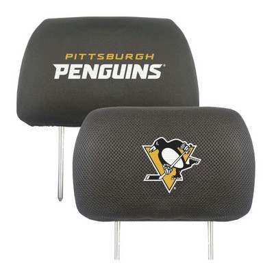 Fan Mats  LLC Pittsburgh Penguins Head Rest Cover Black