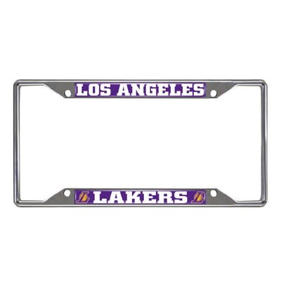 Fan Mats  LLC Los Angeles Lakers License Plate Frame Purple