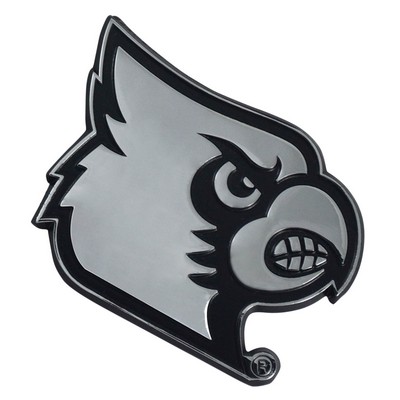 Fan Mats  LLC Louisville Cardinals Chrome Emblem Chrome