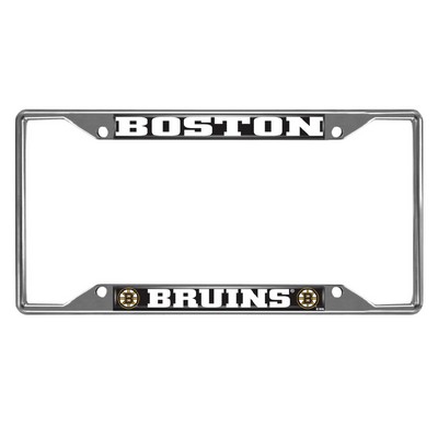 Fan Mats  LLC Boston Bruins License Plate Frame Chrome