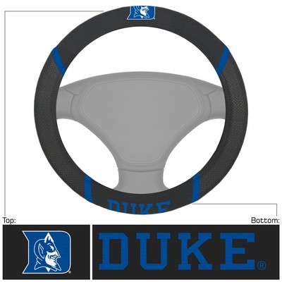 Fan Mats  LLC Duke Blue Devils Steering Wheel Cover Black