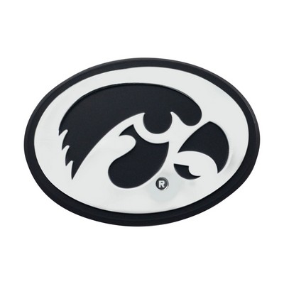 Fan Mats  LLC Iowa Hawkeyes Chrome Emblem Chrome